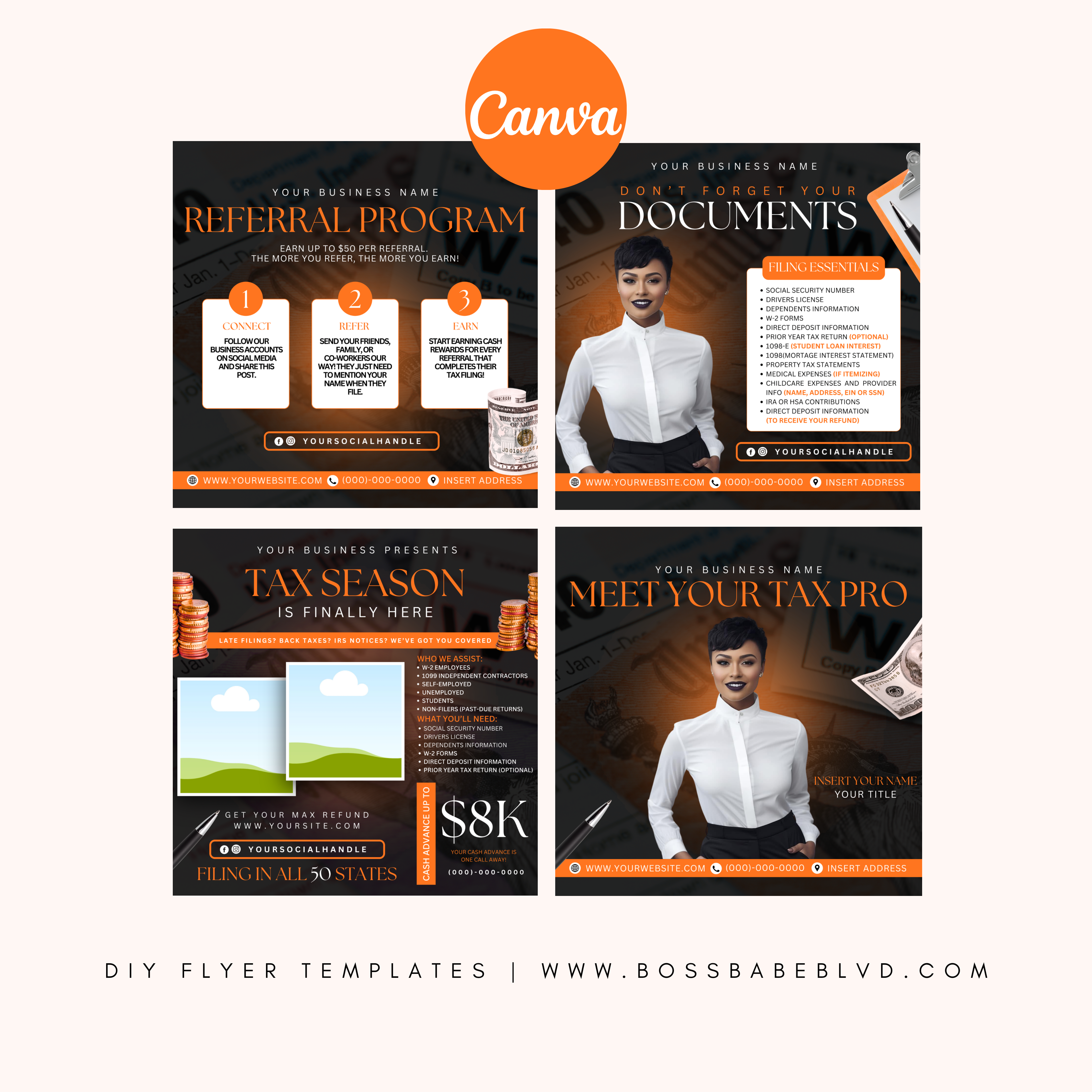 Tax Season DIY Flyer Bundle
