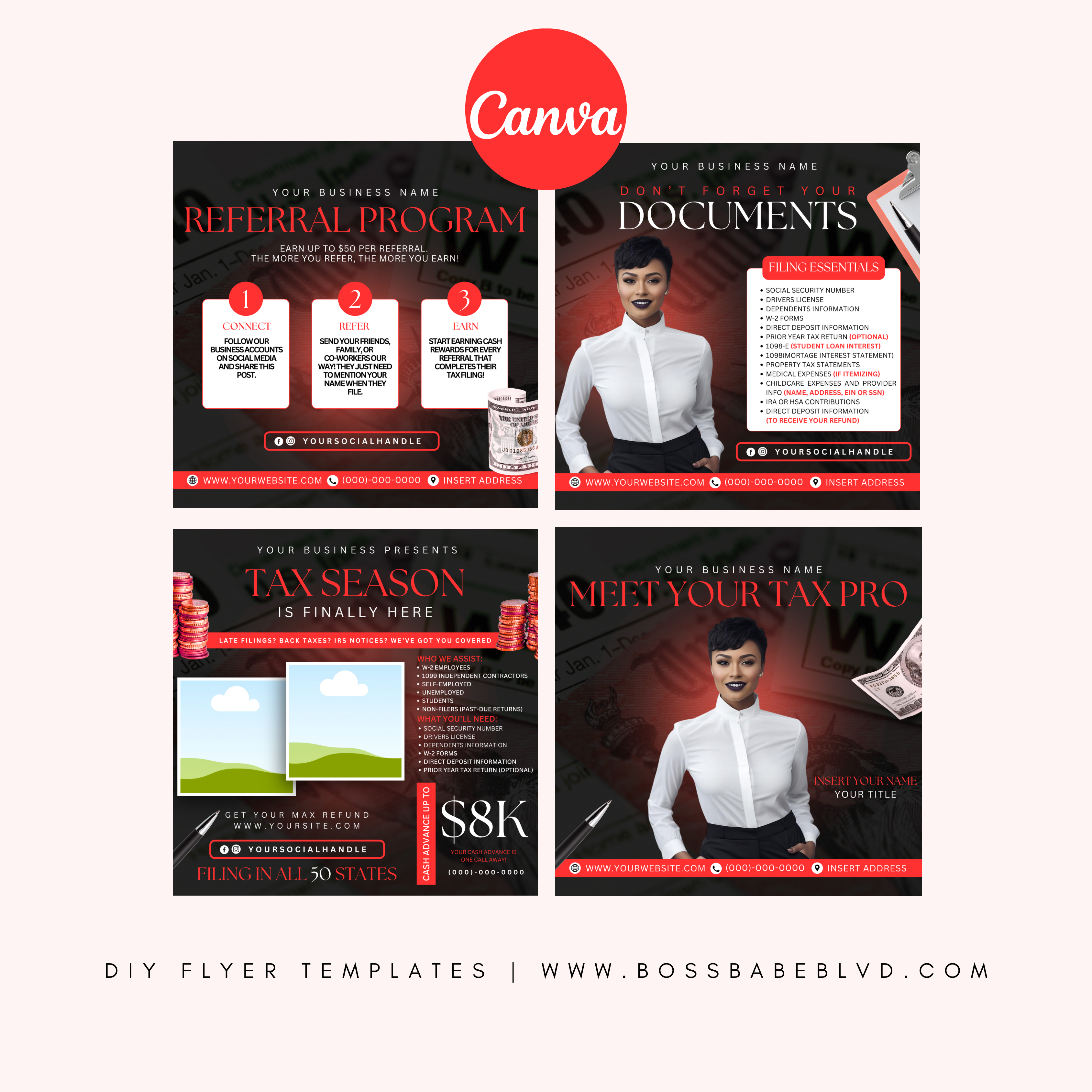 Tax Season DIY Flyer Bundle