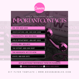 IRS Contact Numbers DIY Flyer Template