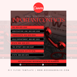 IRS Contact Numbers DIY Flyer Template