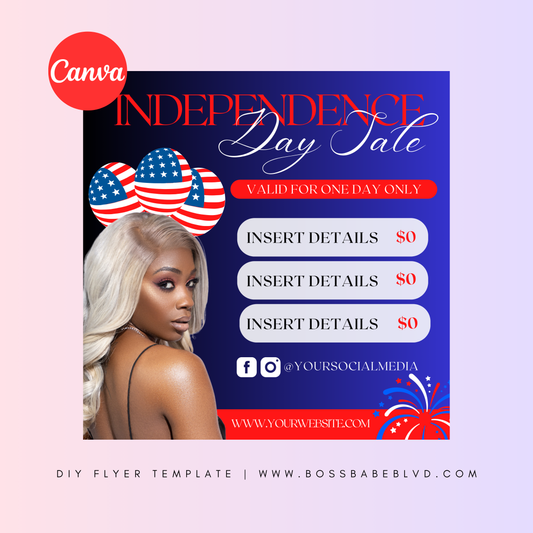 Independence Day DIY Flyer Template