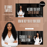 DIY Credit Repair Shopify Website Kit – Editable Theme, Banner & Cover Templates