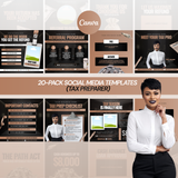 20-Pack Social Media Templates (Tax Preparer)