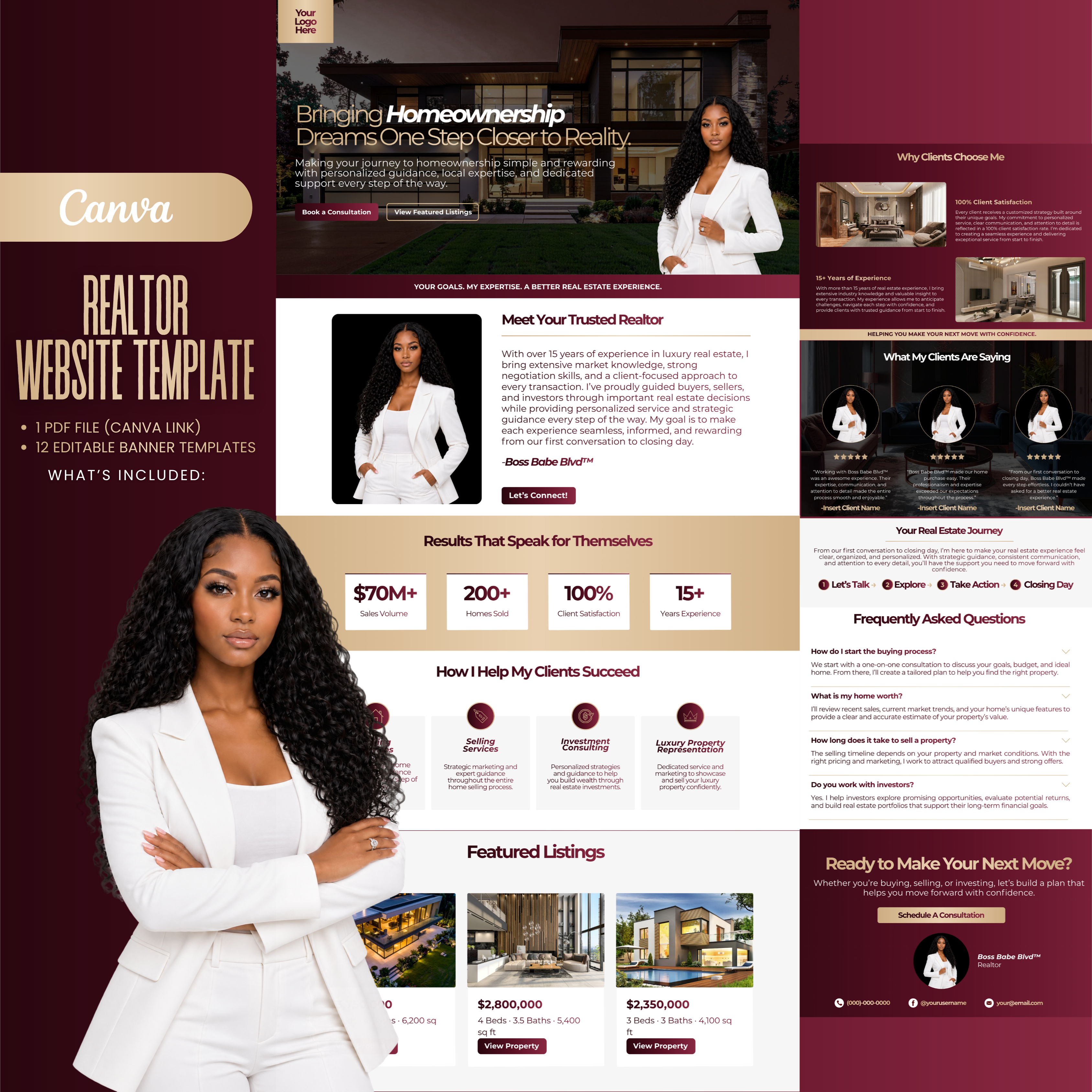 Realtor Website Template