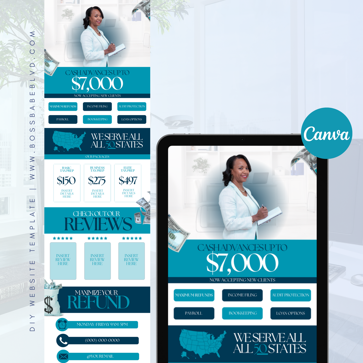 Tax Preparer Website Template