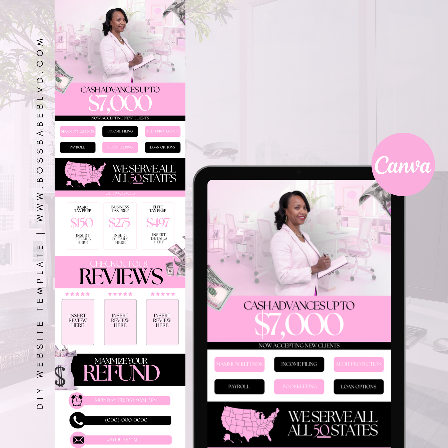 Tax Preparer Website Template