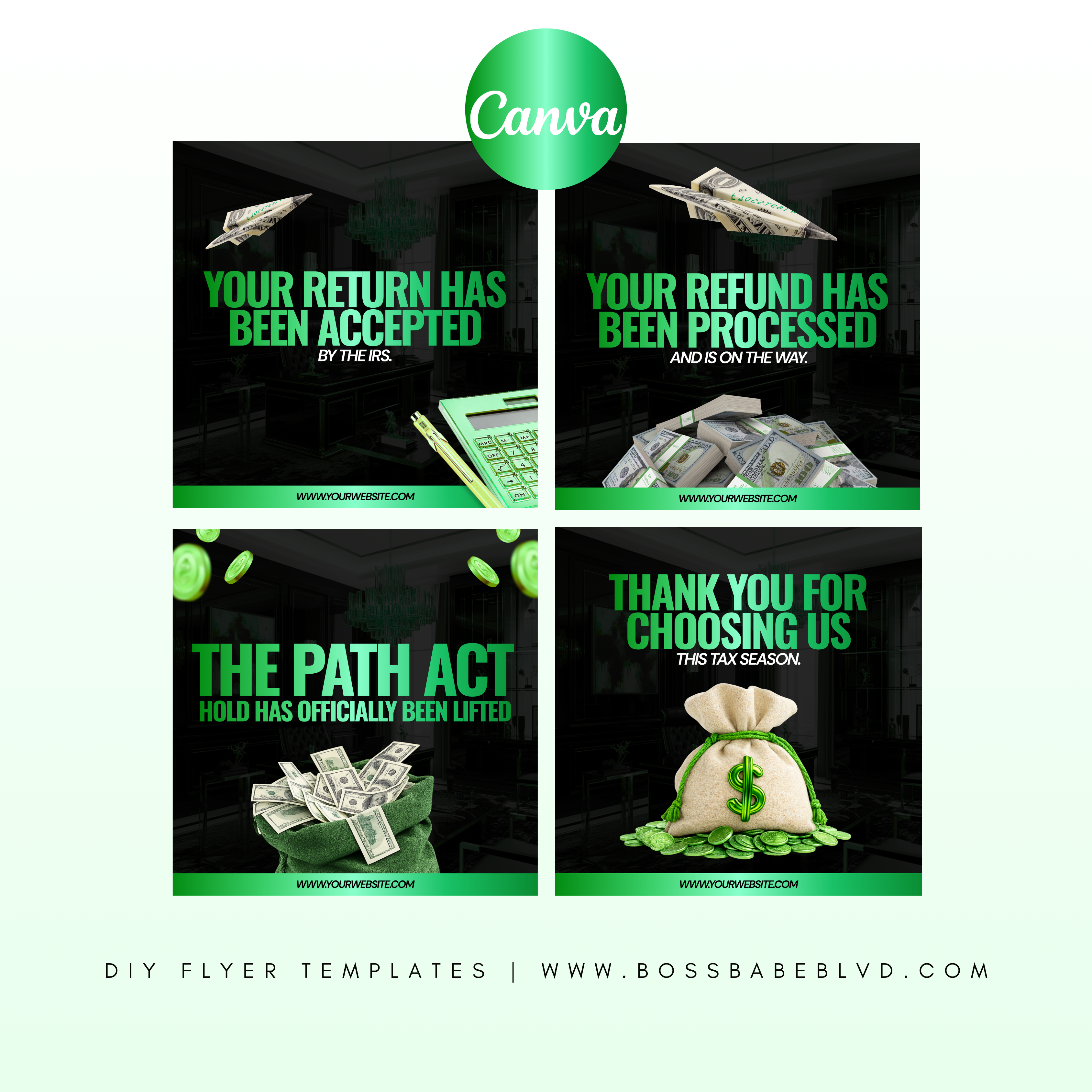 Tax Status Update DIY Flyer Bundle