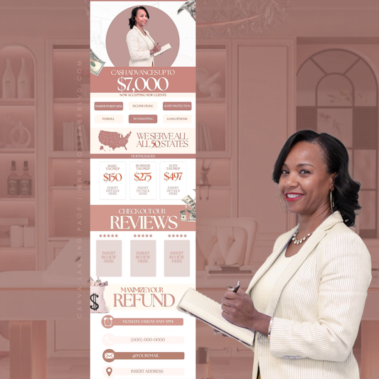 Canva Landing Page Design