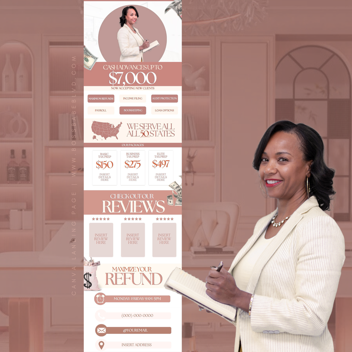 Canva Landing Page Design