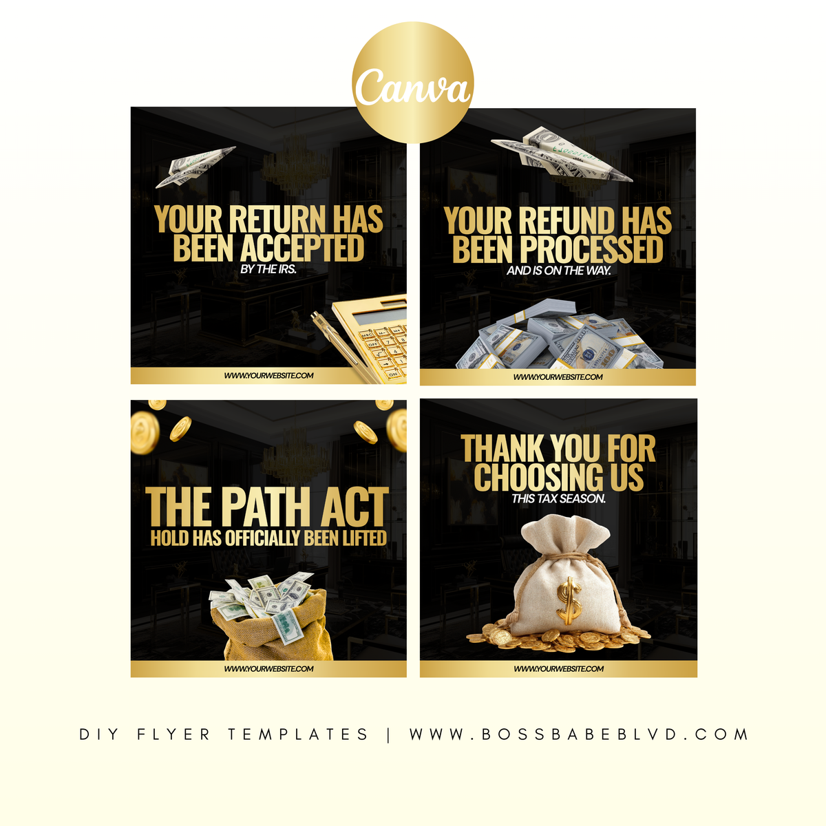 Tax Status Update DIY Flyer Bundle