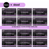 12-Pack Skool Course Banner Templates (Tax preparer)