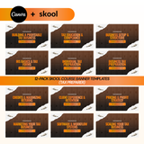 Tax Preparer Skool Course Banner Templates (12-Pack)