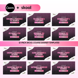 Tax Preparer Skool Course Banner Templates (12-Pack)