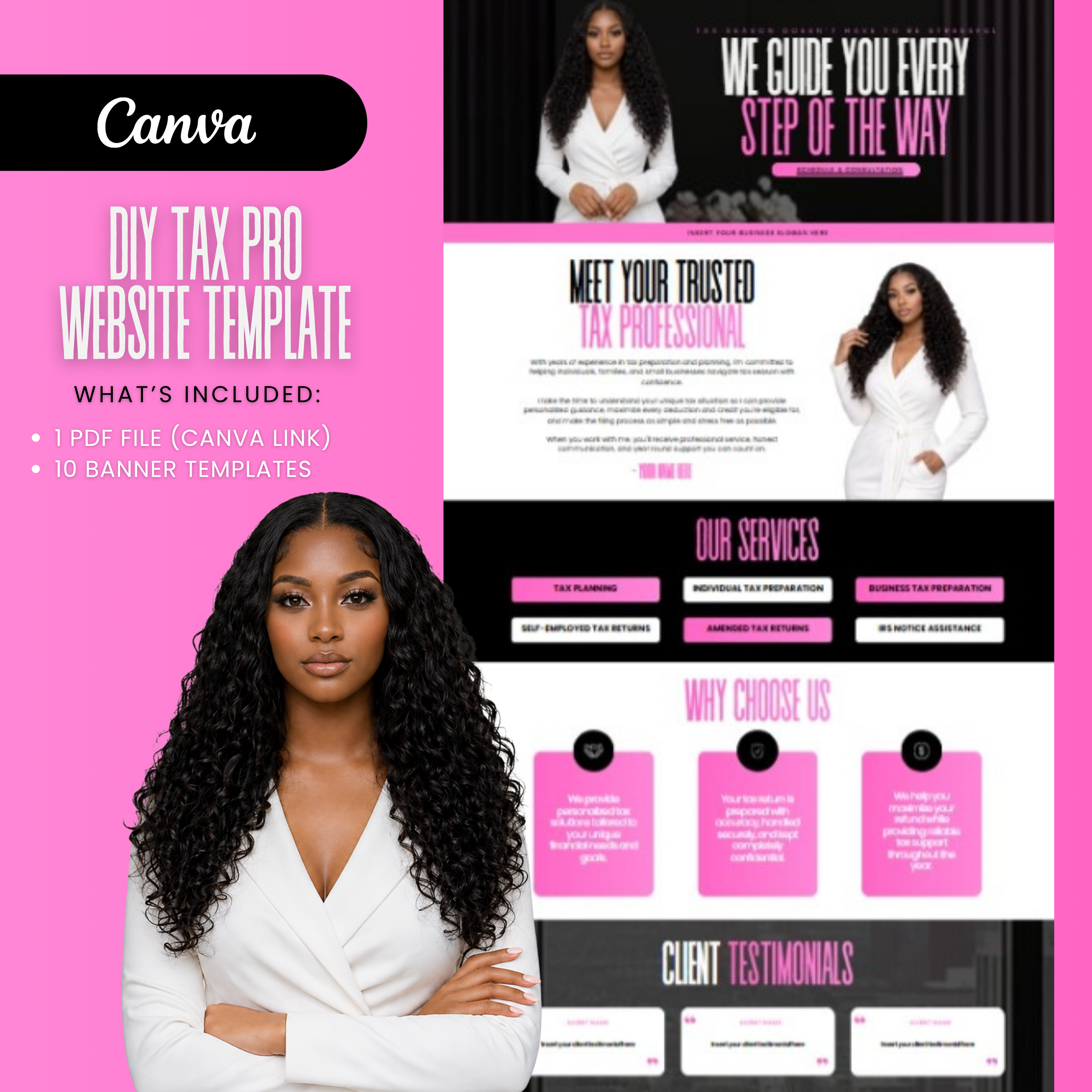 Tax Preparer Website Template