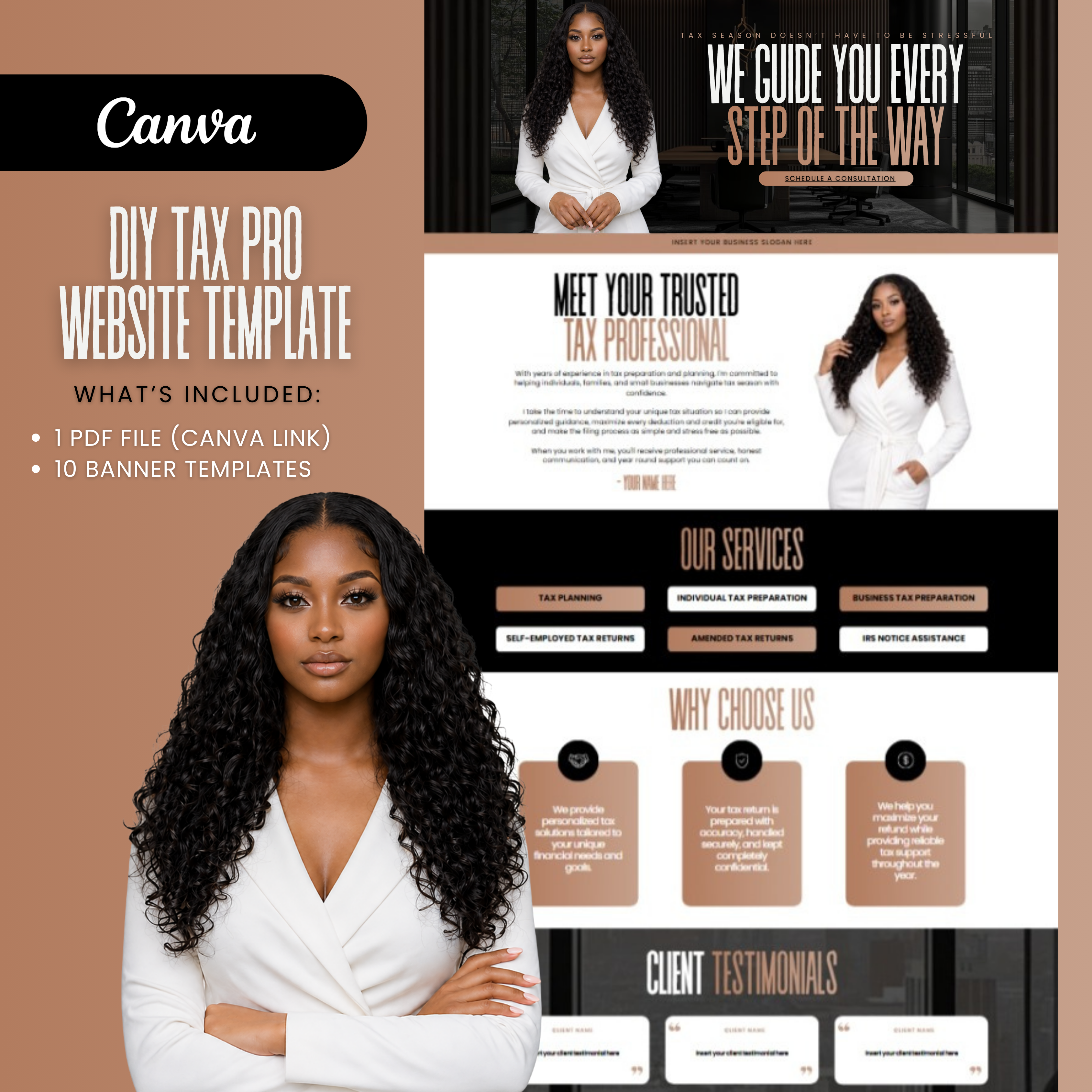 Tax Preparer Website Template