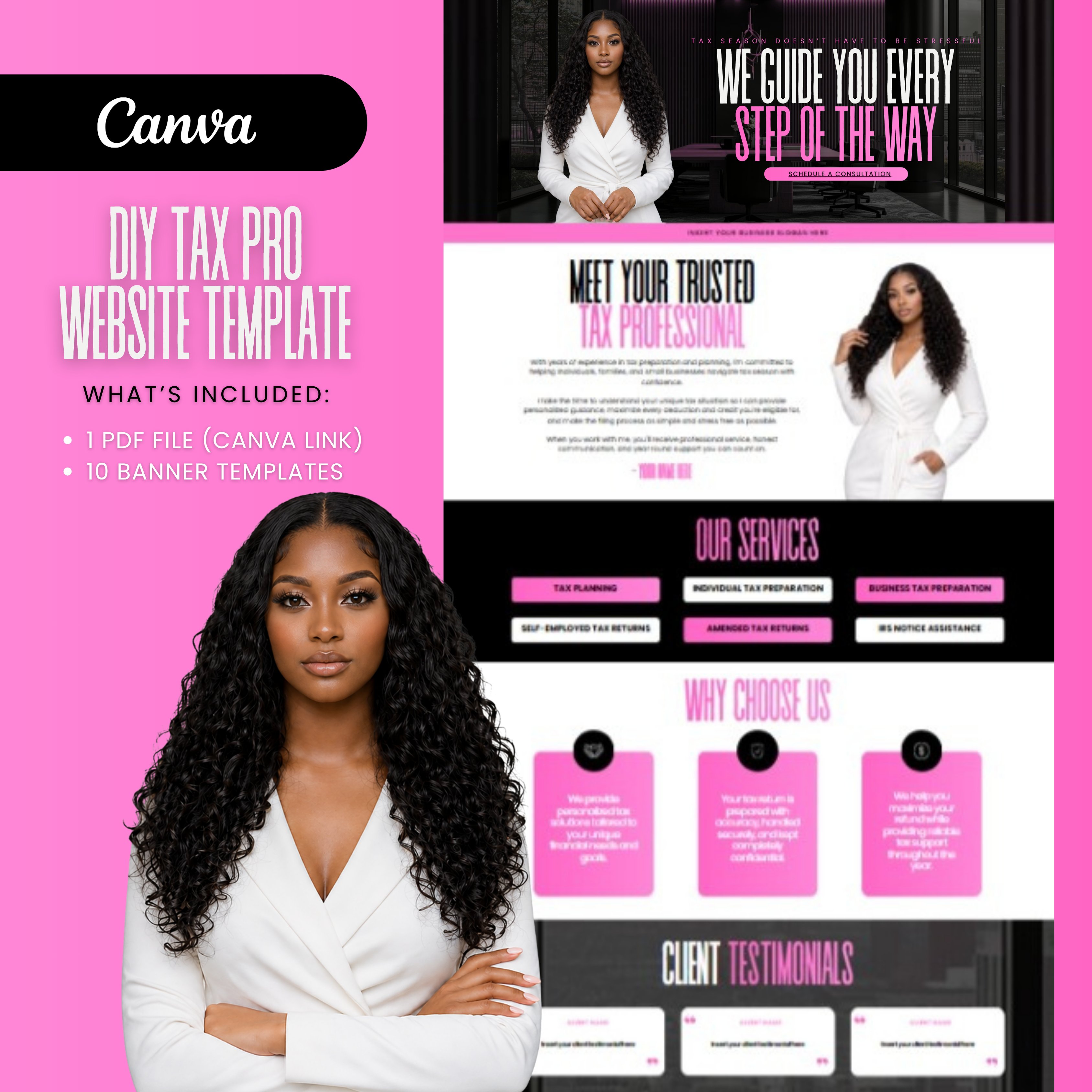 Tax Preparer Website Template