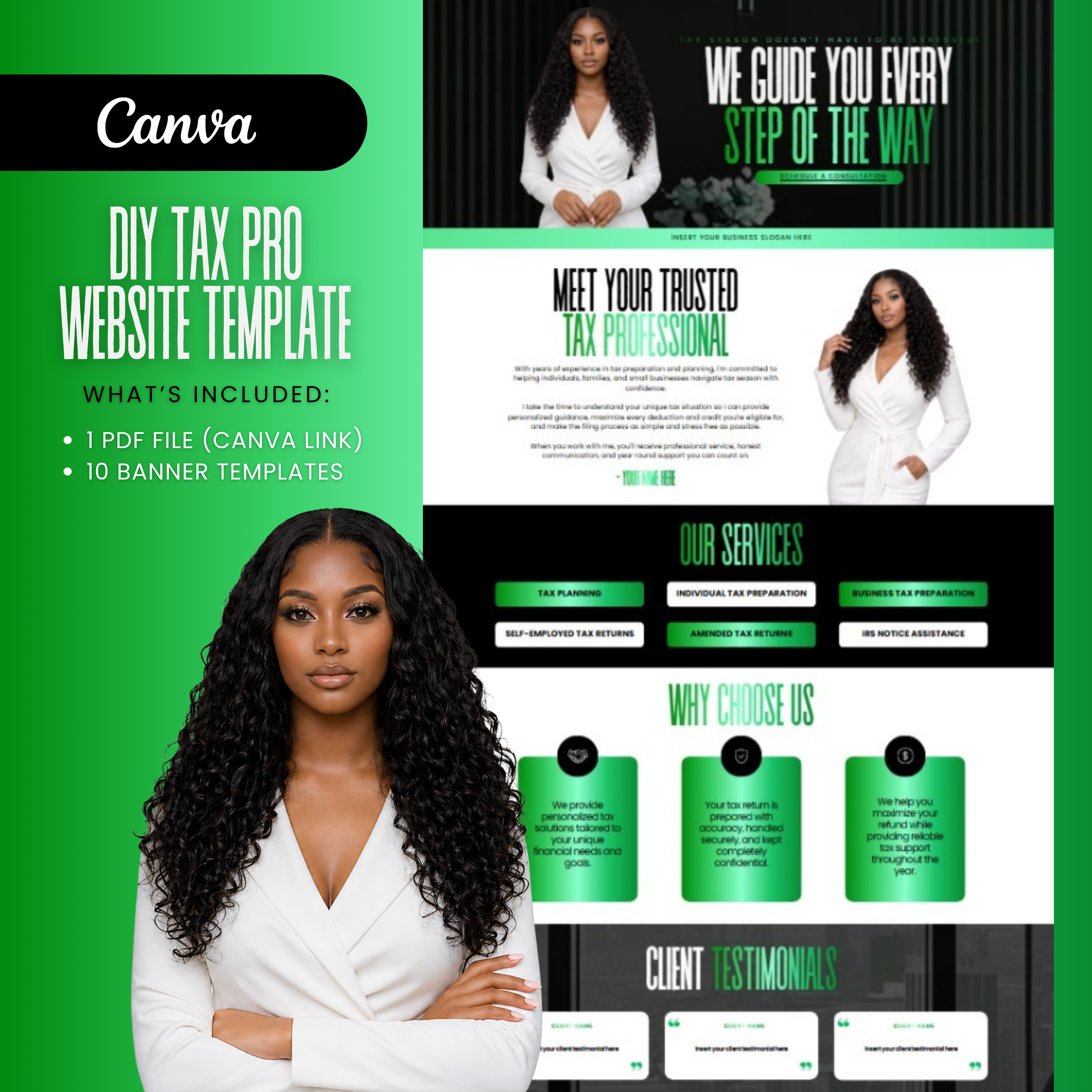 Tax Preparer Website Template