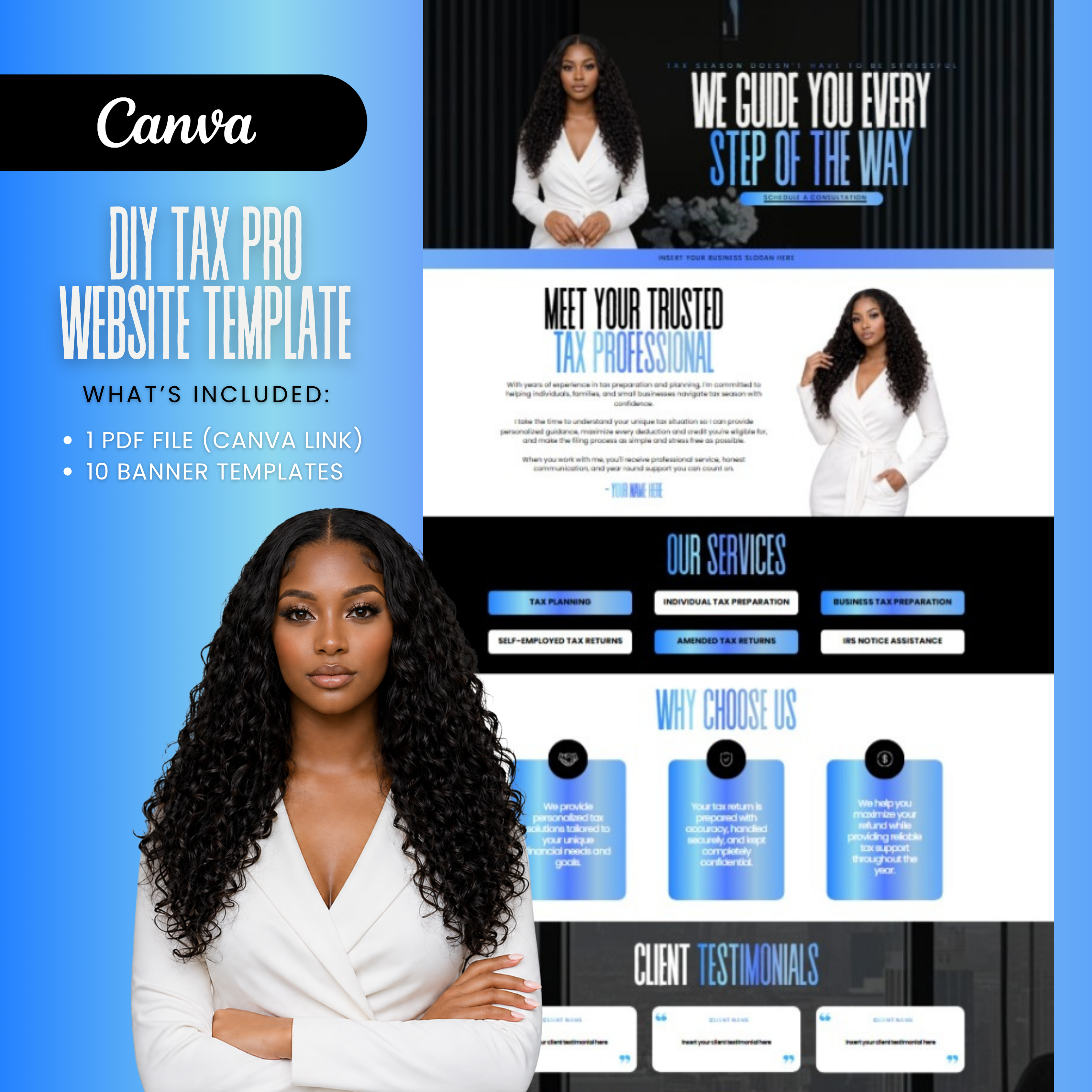 Tax Preparer Website Template