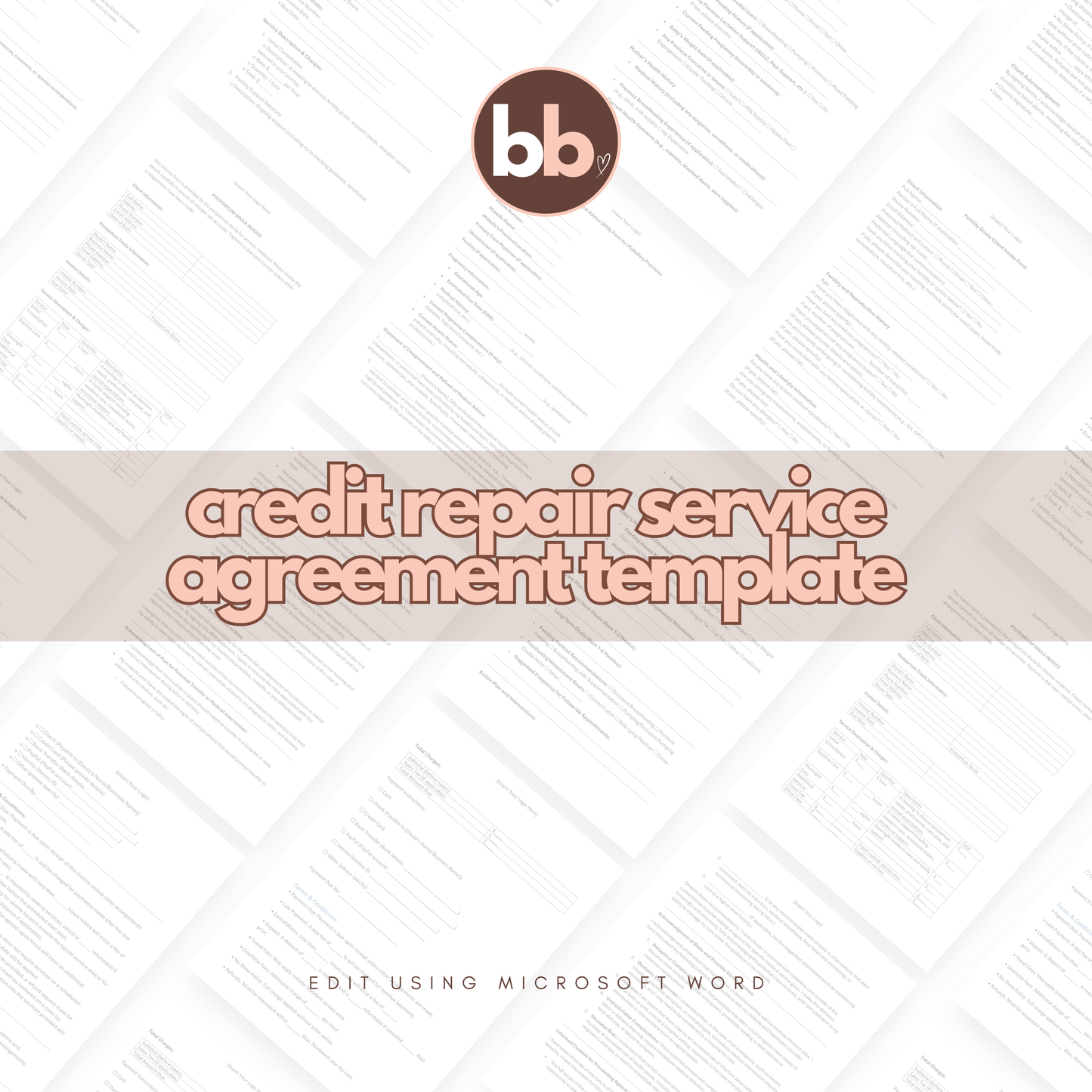 Credit Repair Service Agreement Template