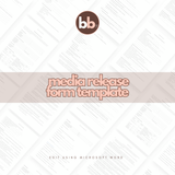 Release Form For Media Usage Template