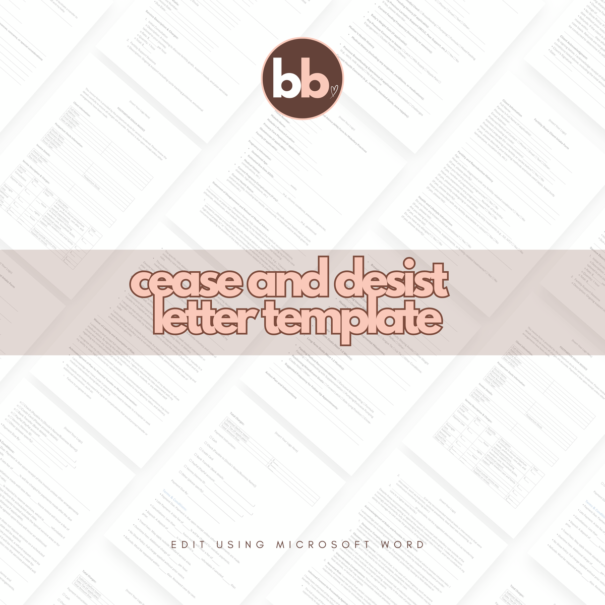 Cease and Desist Letter Template
