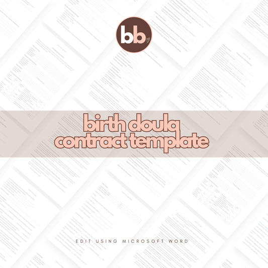 Birth Doula Contract Template