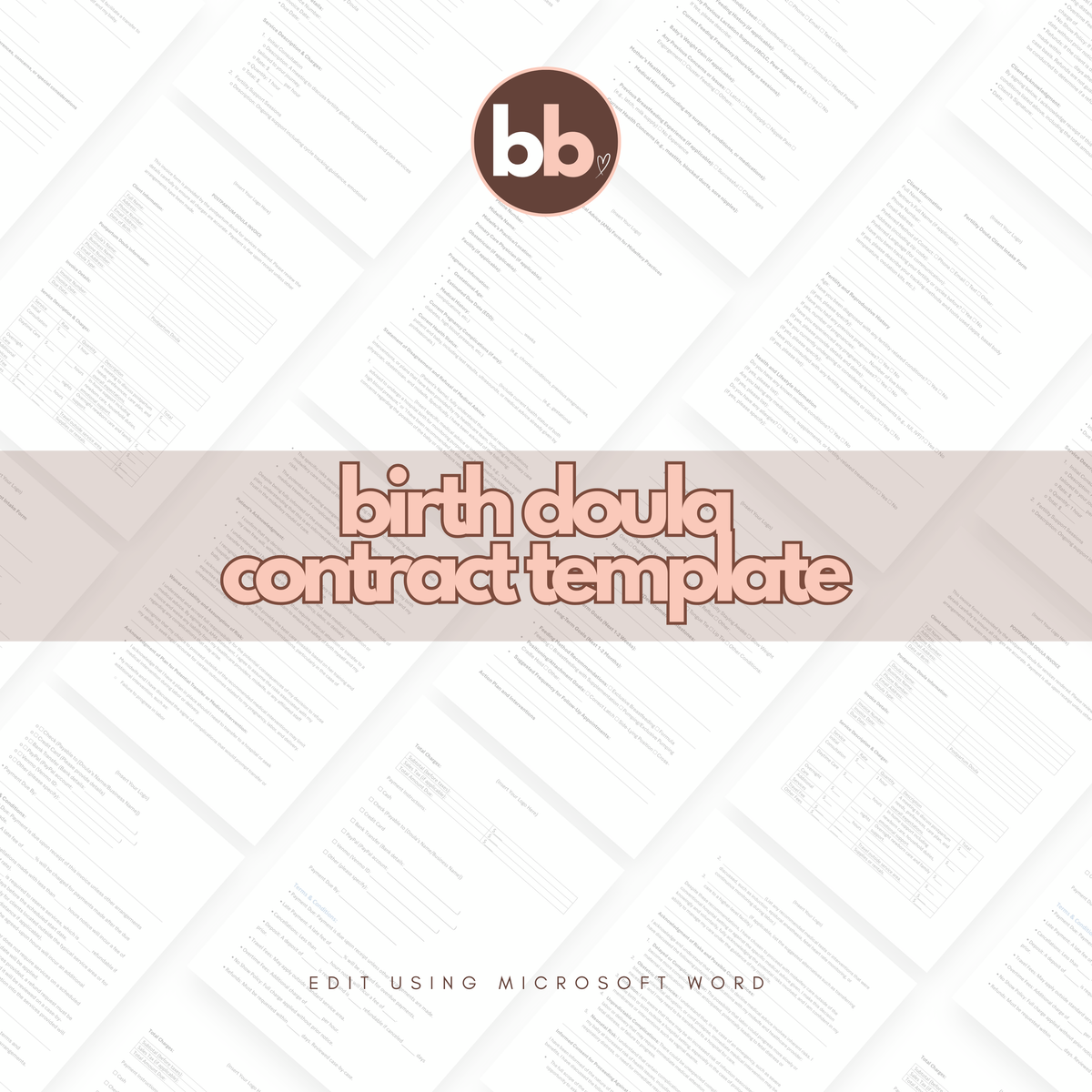 Birth Doula Contract Template