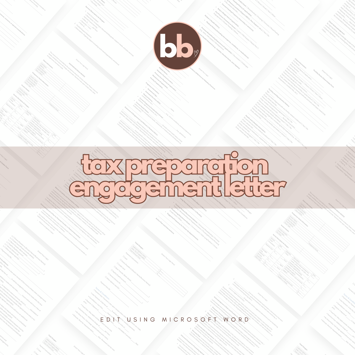 Tax Preparation Engagement Letter Template