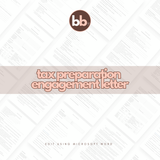 Tax Preparation Engagement Letter Template