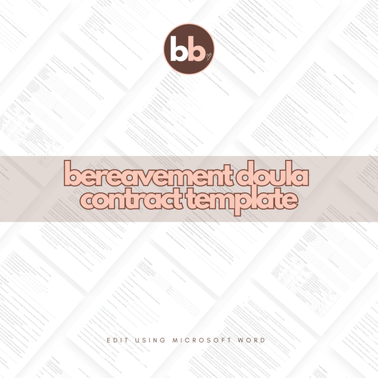 Bereavement Doula Contract Template