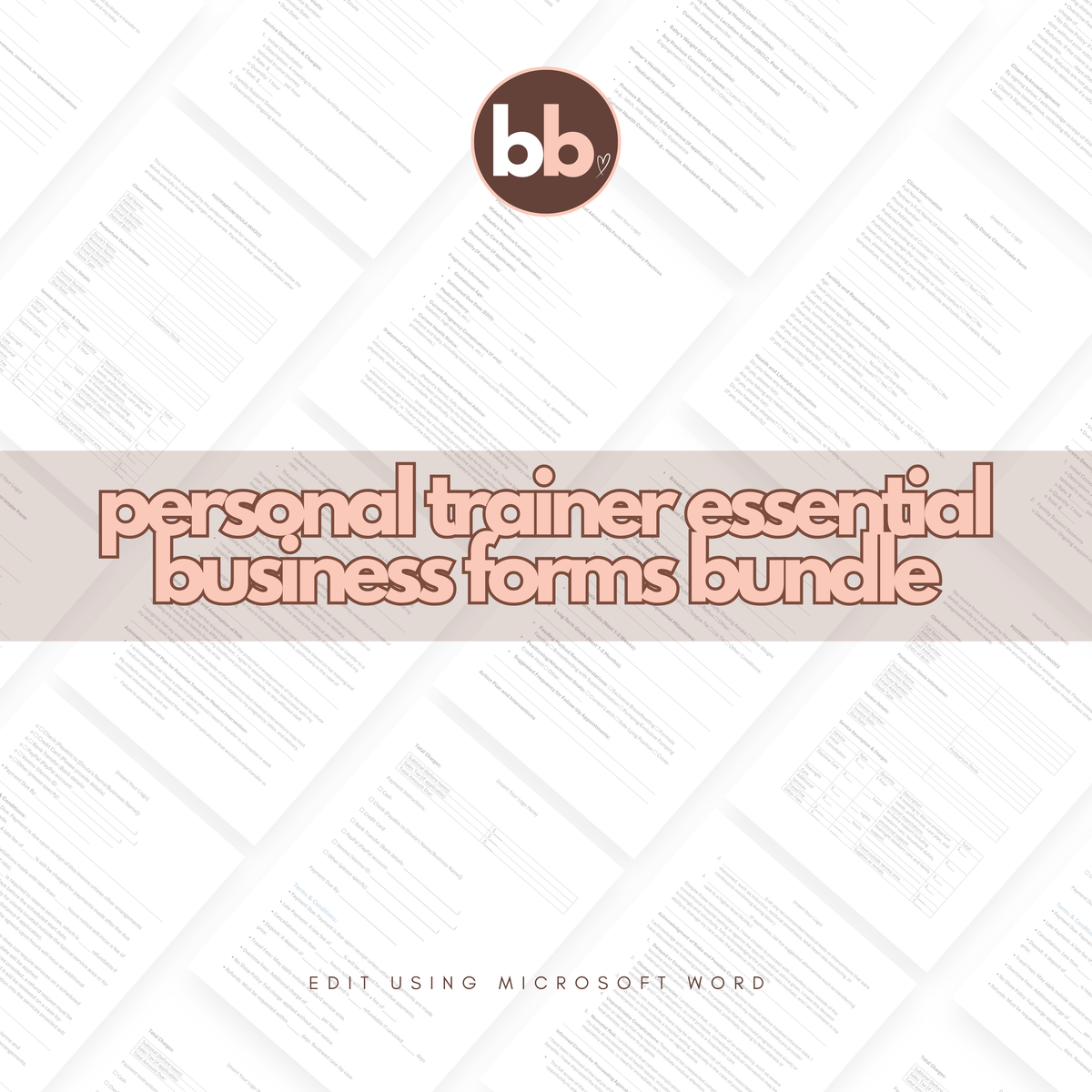 Personal Trainer Essential Business Forms Bundle
