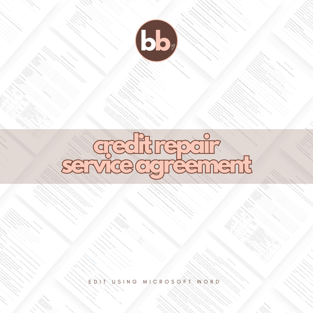 Credit Repair Service Agreement Template