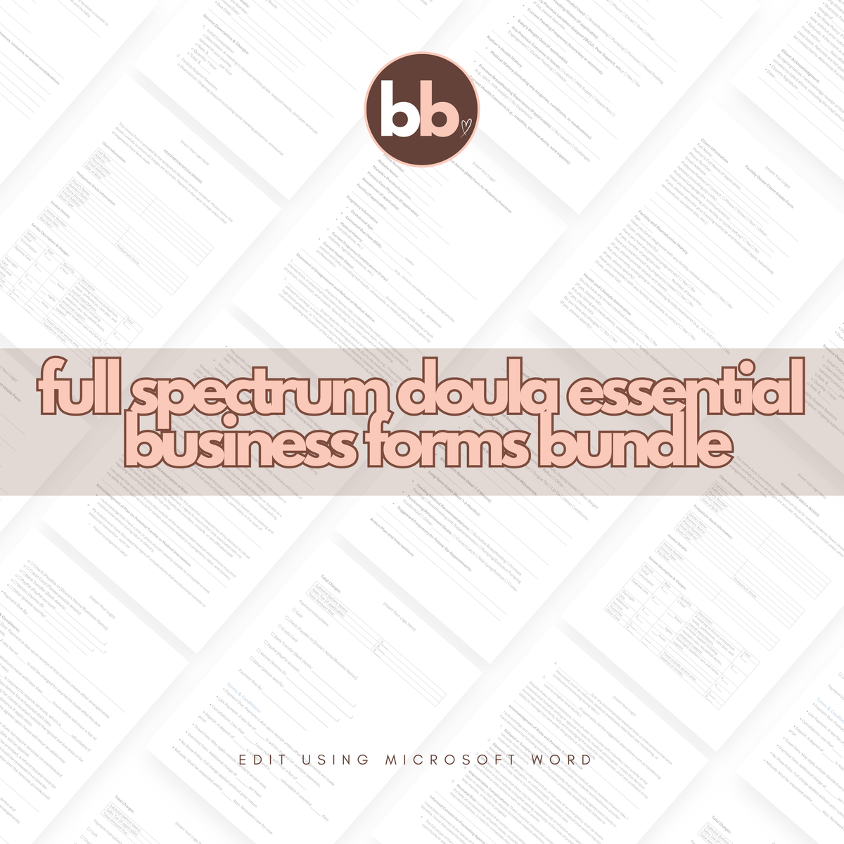 Full Spectrum Doula Essential Business Forms Bundle
