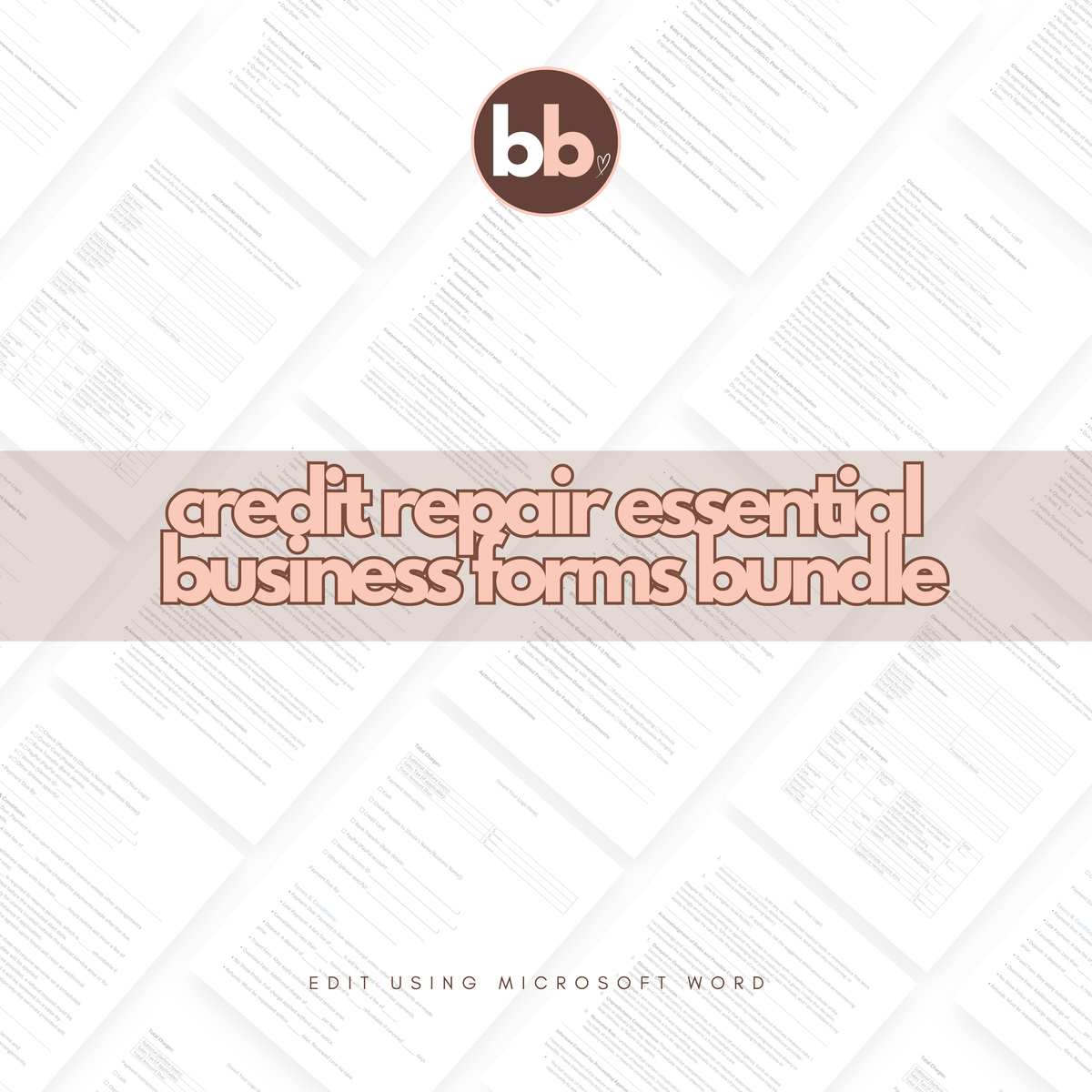 Credit Repair Essential Business Forms Bundle