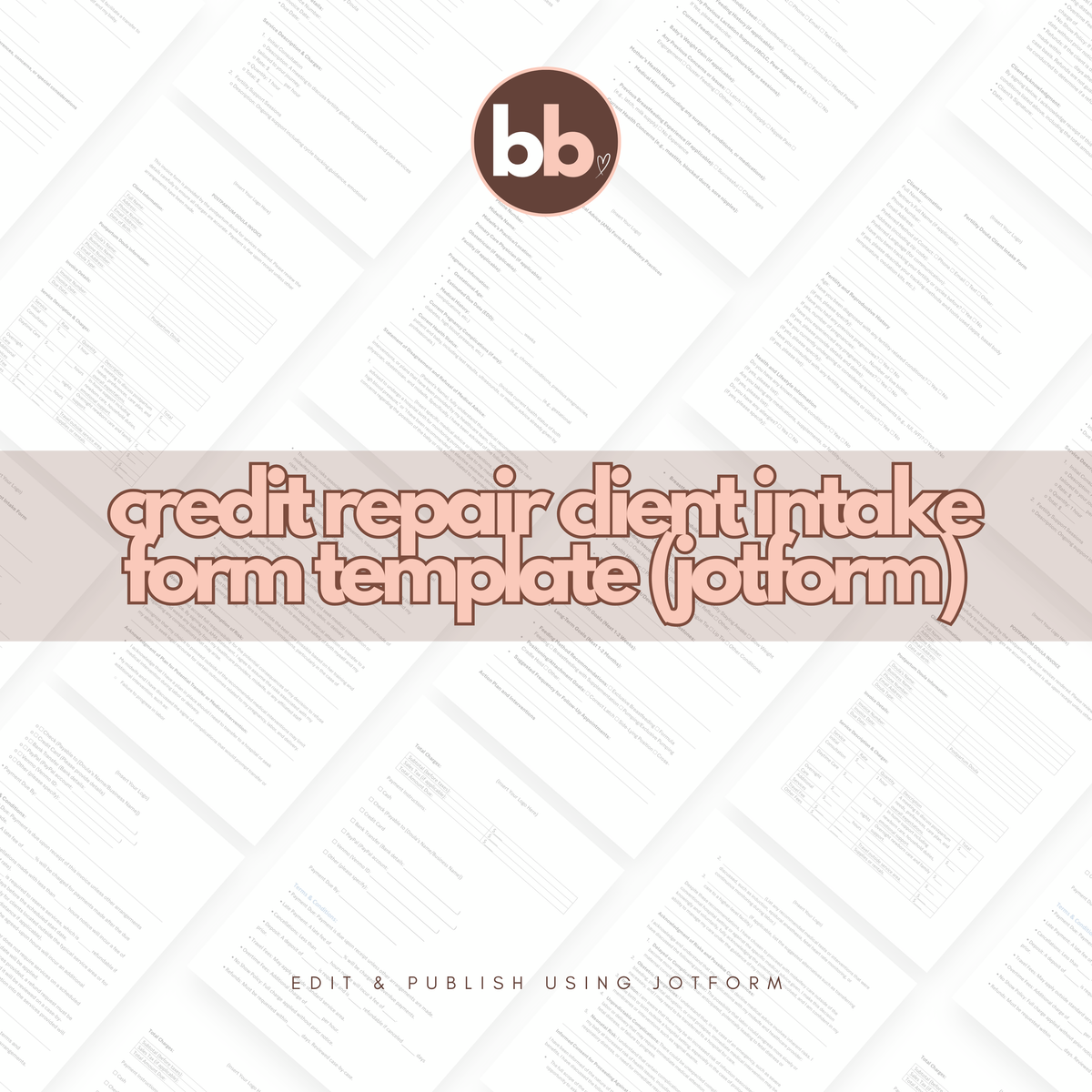 Credit Repair Client Intake Form Template (Jotform)